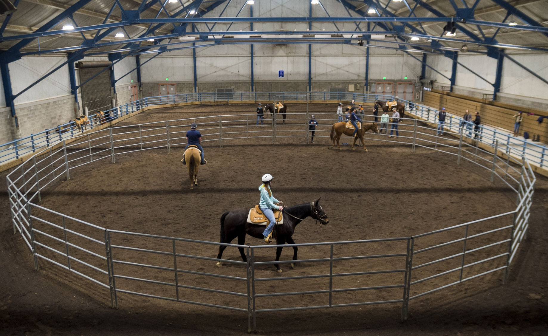 Penn State Horse Training Class, Riding